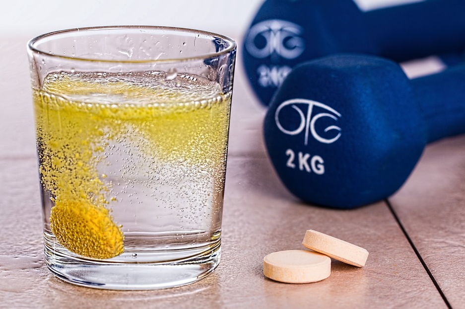 pills in water