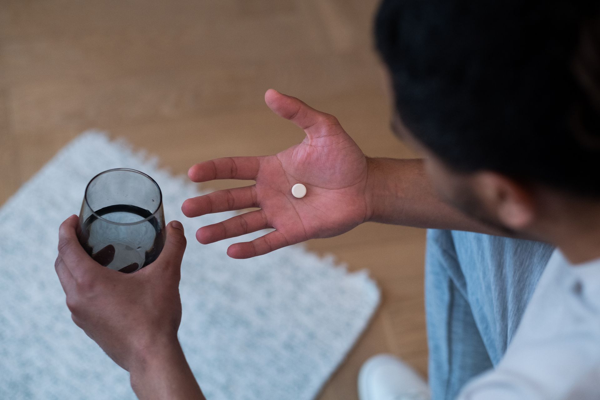 taking medicine